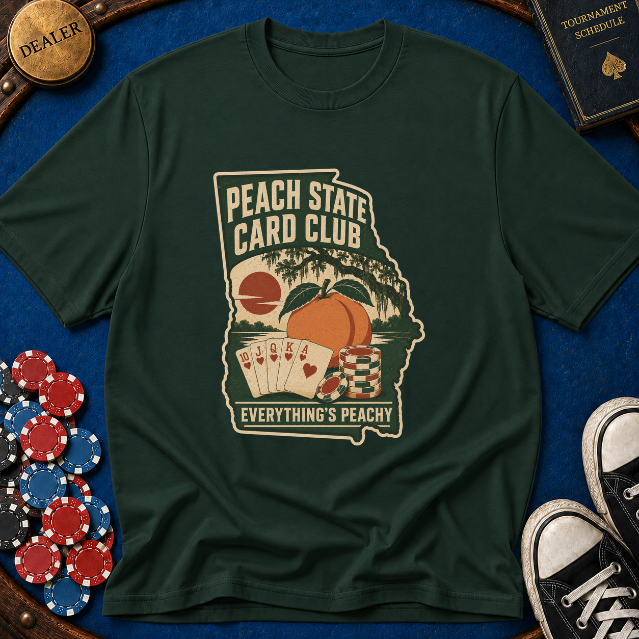 Georgia Peach State Card Room T-Shirt