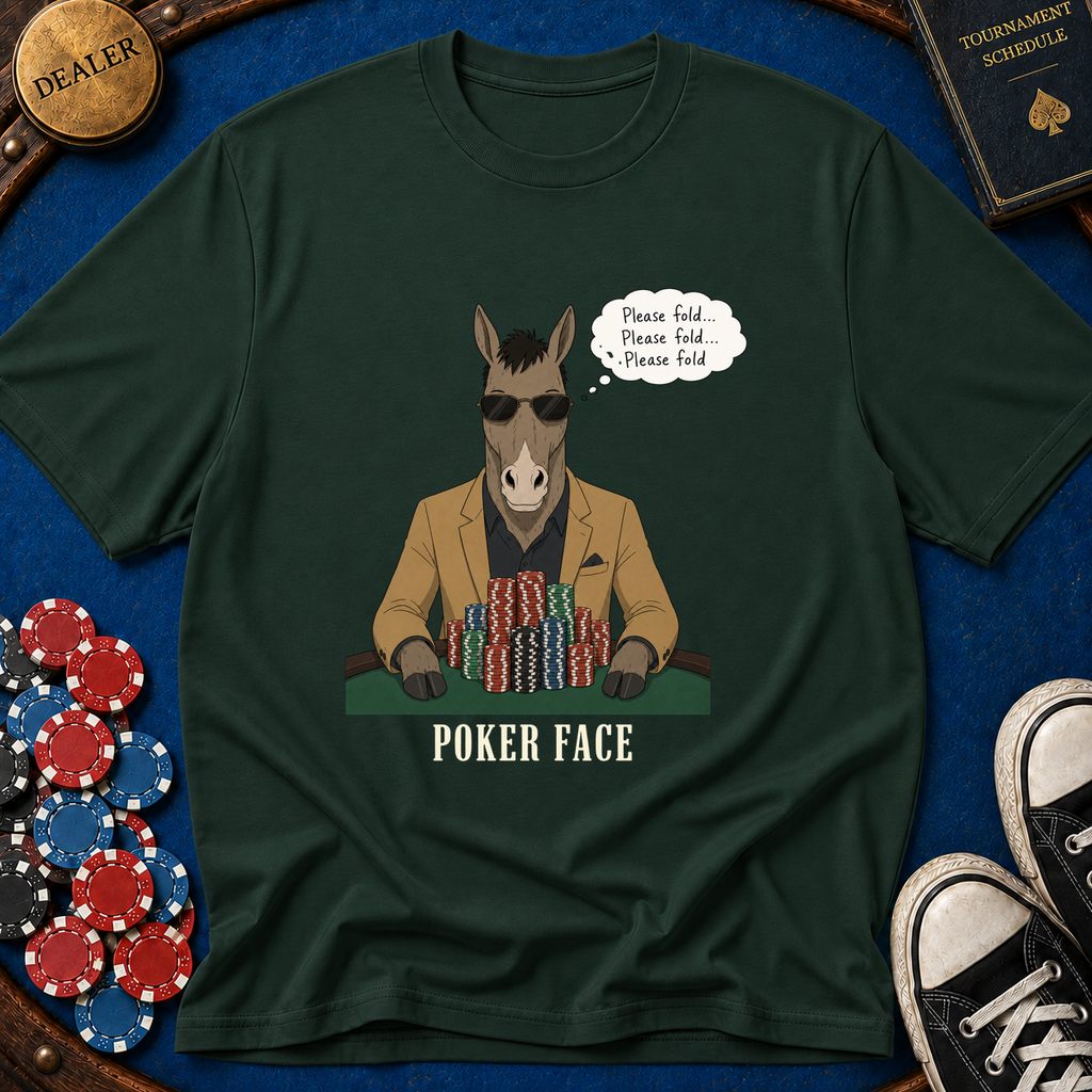 Poker Face Donkey T-Shirt