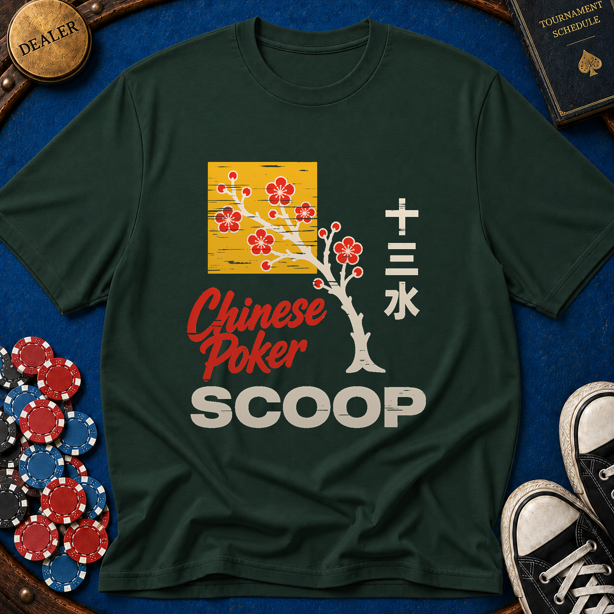 Chinese Poker Scoop T-Shirt