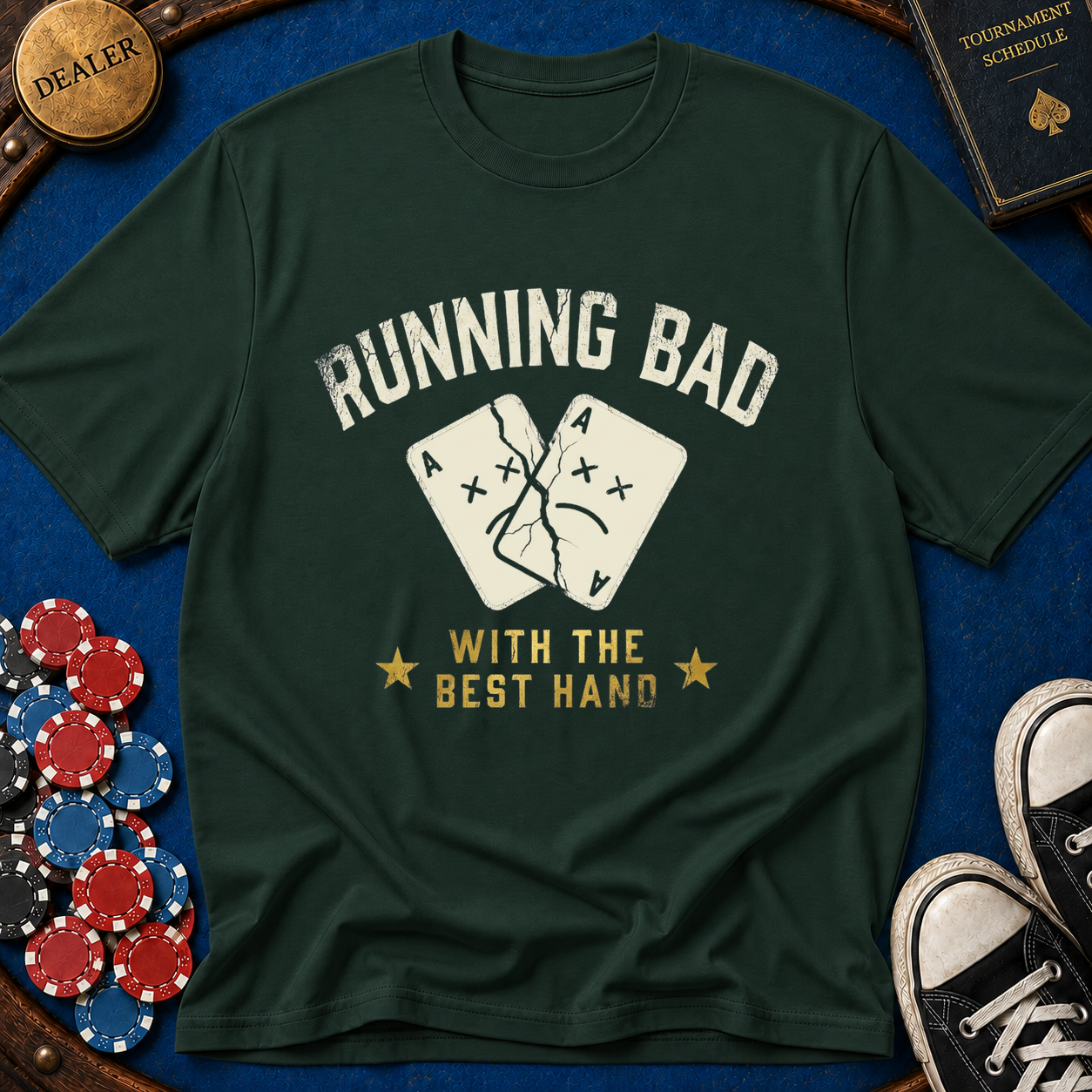 Running Bad - Aces Cracked T-Shirt
