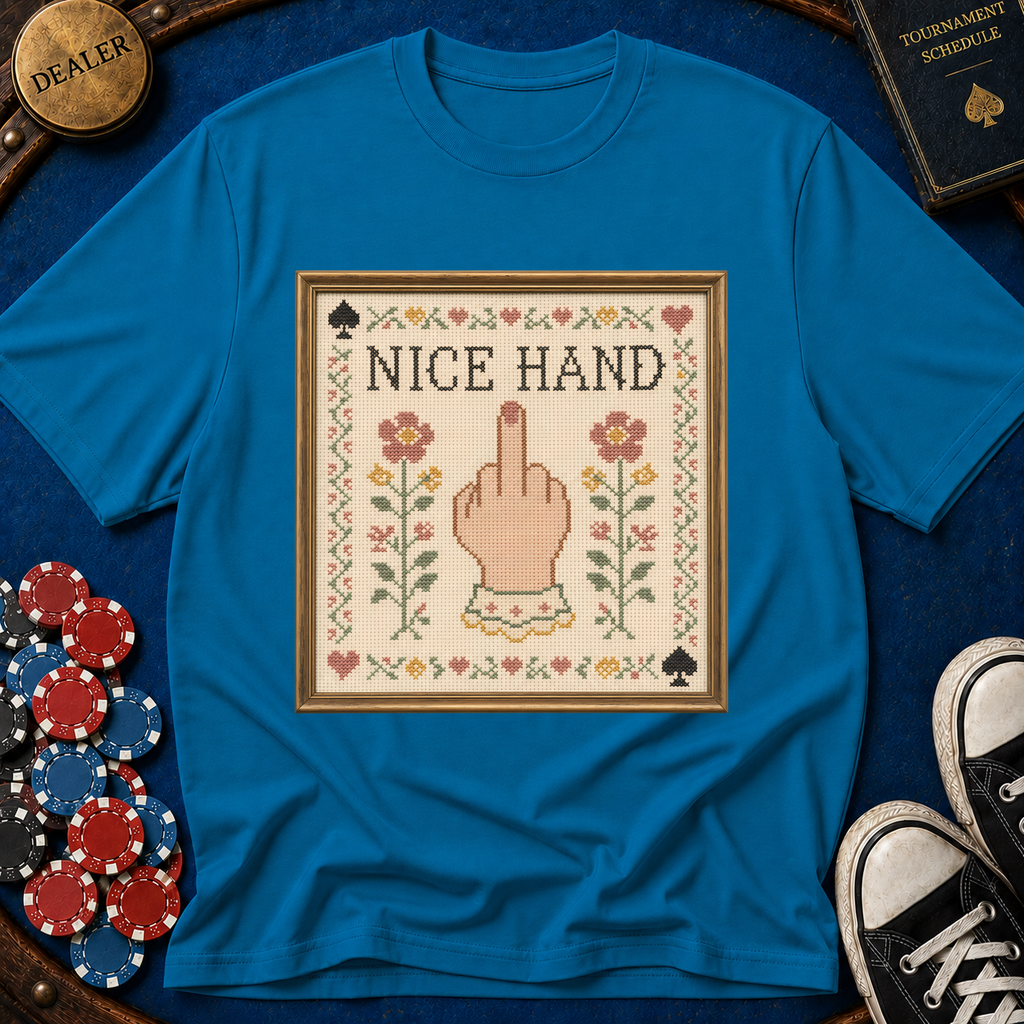 Nice Hand Cross-Stitch T-Shirt