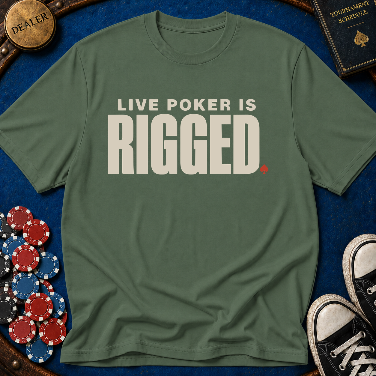 Live Poker Is Rigged T-Shirt