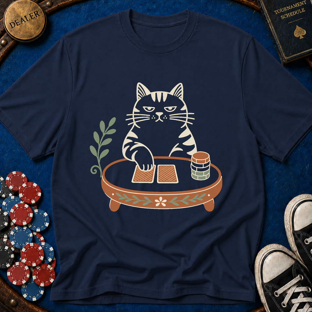 House Cat Poker Face T-Shirt