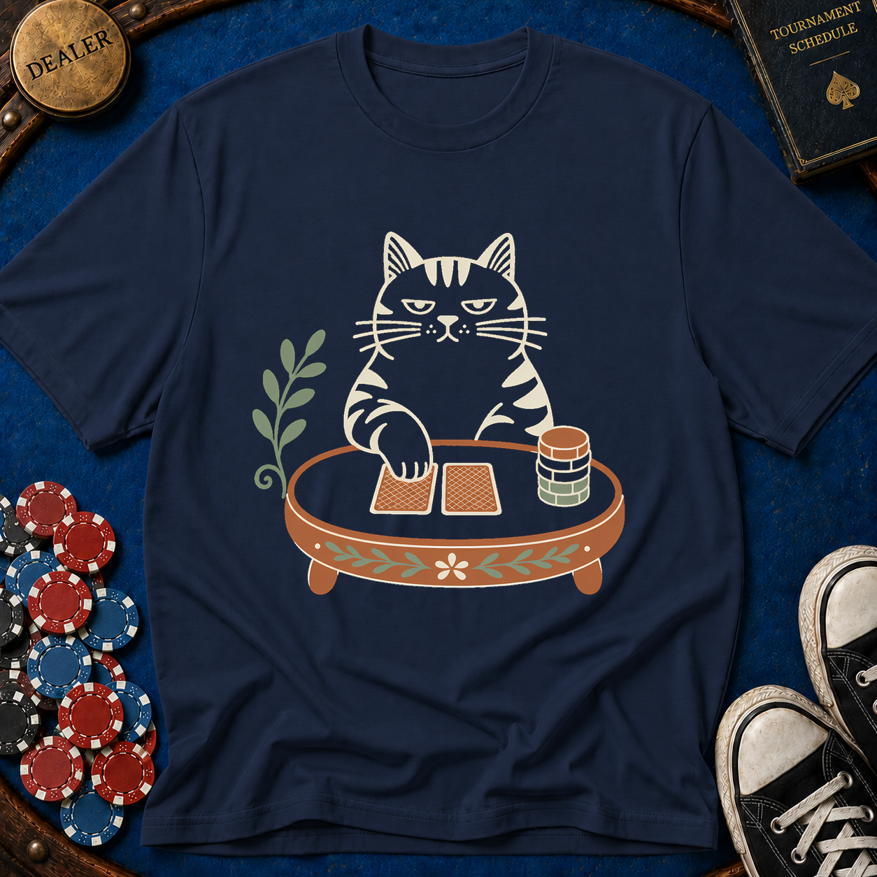 House Cat Poker Face T-Shirt
