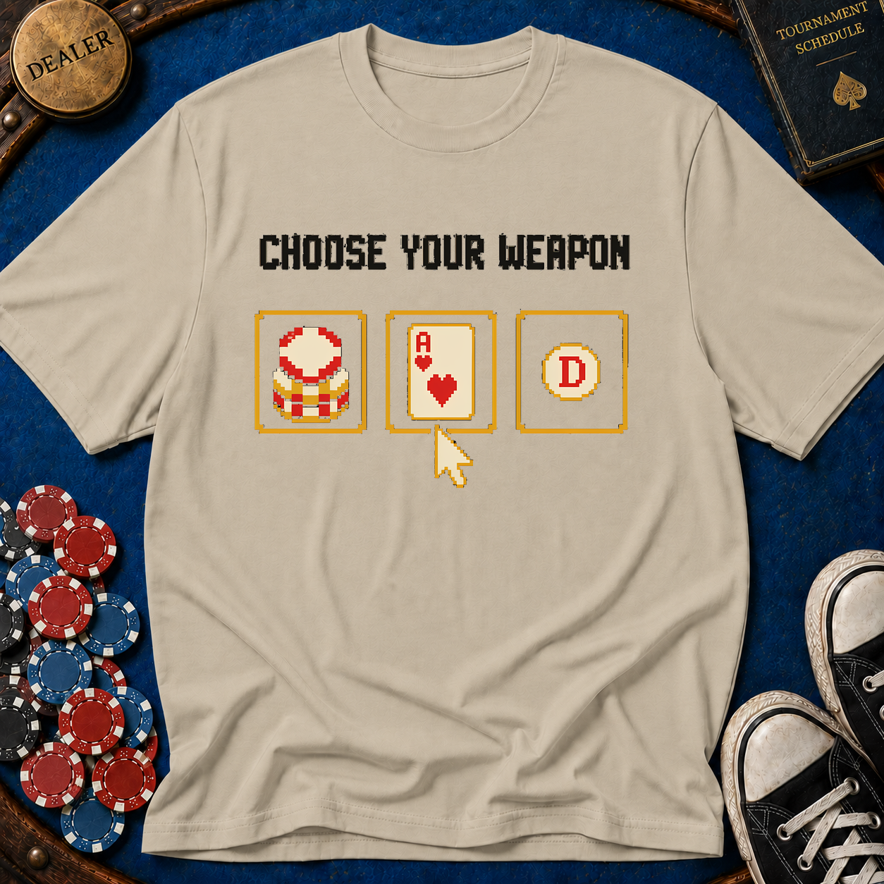Choose Your Weapon Chips T-Shirt