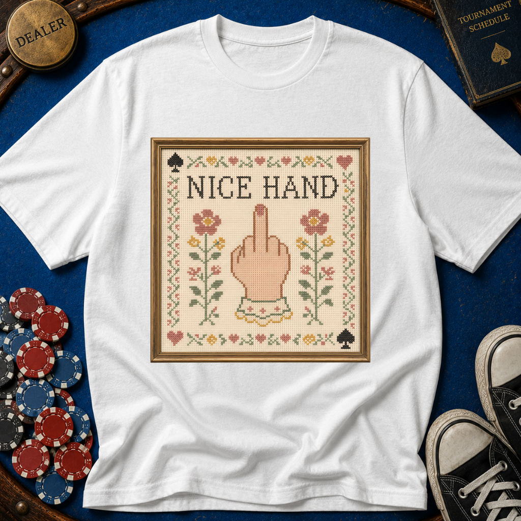 Nice Hand Cross-Stitch T-Shirt
