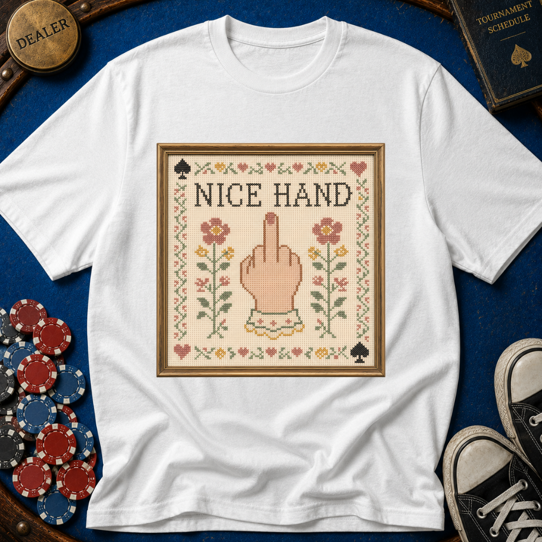 Nice Hand Cross-Stitch T-Shirt